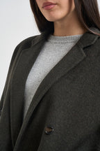 Blazer donna doppiopetto verde oliva MERYL DARKGREEN ACCADEMIE TESSILI 