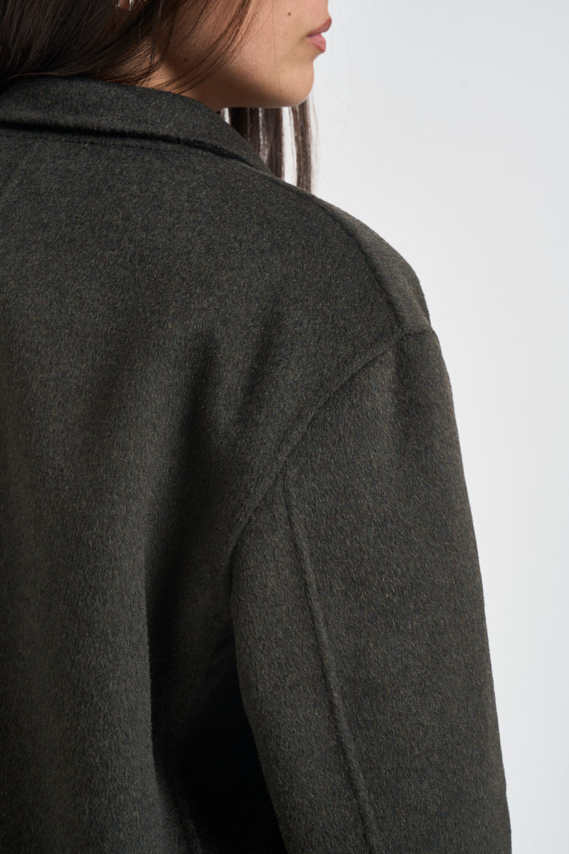 Blazer donna doppiopetto verde oliva MERYL DARKGREEN ACCADEMIE TESSILI 