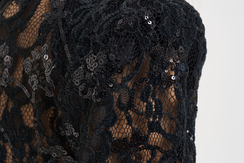 Body donna con paillettes nero 2613AB NERO ACTUALEE 