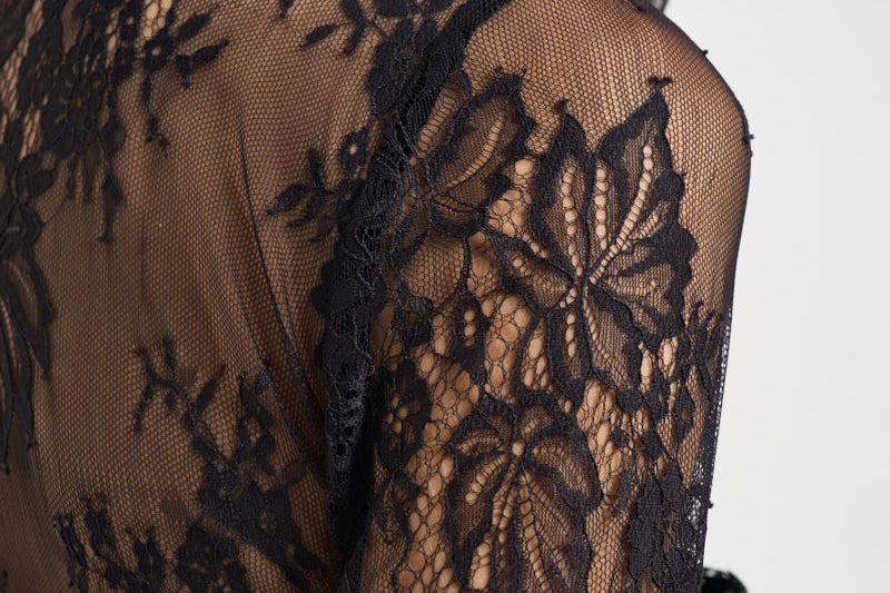 Body donna con corsetto in pizzo nero 2613BU NERO ACTUALEE 