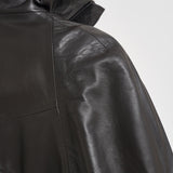 Giacca donna in pelle marrone scuro 700 MORO ACTUALEE 
