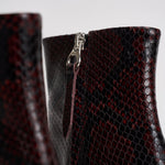 Stivaletti donna Sofie in pelle animalier bordeaux AB0511006012 PORT AEYDE 