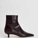 Stivaletti donna Sofie in pelle animalier bordeaux AB0511006012 PORT AEYDE 