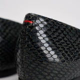 Ballerina donna Cassy Mini in pelle animalier nera FL0113073030 MOSS AEYDE 