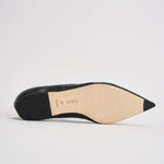 Ballerina donna Cassy Mini in pelle animalier nera FL0113073030 MOSS AEYDE 