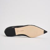 Ballerina donna Cassy Mini in pelle animalier nera FL0113073030 MOSS AEYDE 