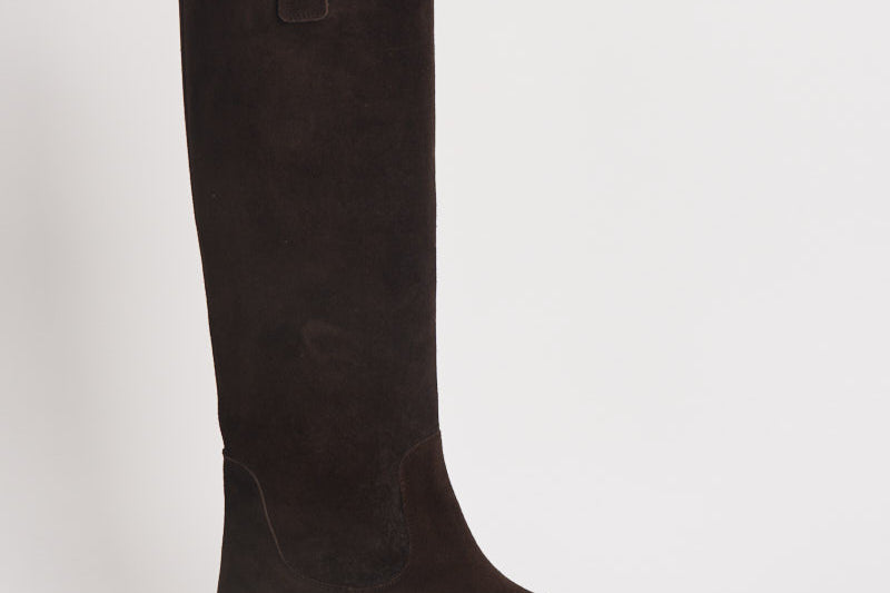Stivali donna Henry Cow in suede marrone scuro KB0241003003 MOKA AEYDE 