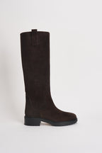 Stivali donna Henry Cow in suede marrone scuro KB0241003003 MOKA AEYDE 