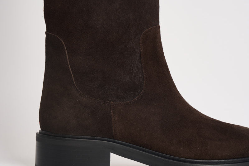 Stivali donna Henry Cow in suede marrone scuro KB0241003003 MOKA AEYDE 
