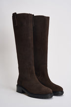 Stivali donna Henry Cow in suede marrone scuro KB0241003003 MOKA AEYDE 