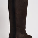 Stivali donna Henry Cow in suede marrone scuro KB0241003003 MOKA AEYDE 