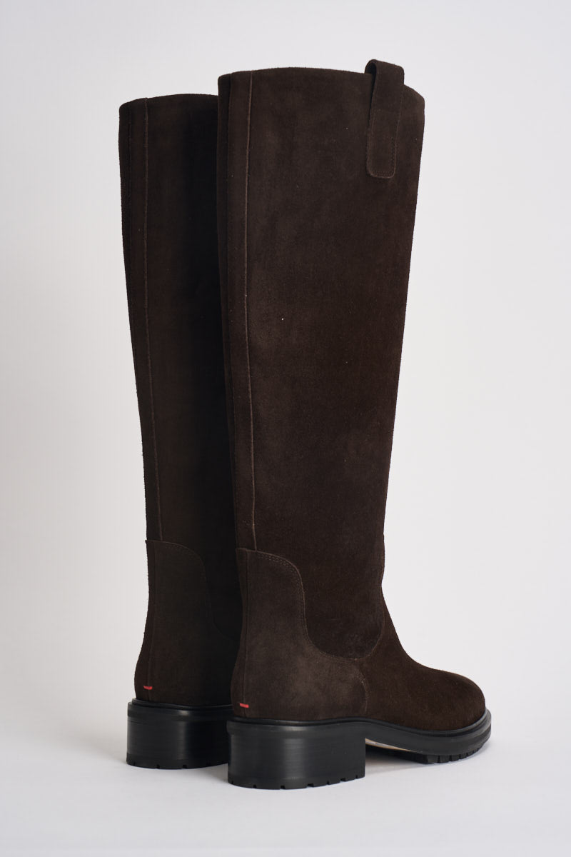 Stivali donna Henry Cow in suede marrone scuro KB0241003003 MOKA AEYDE 