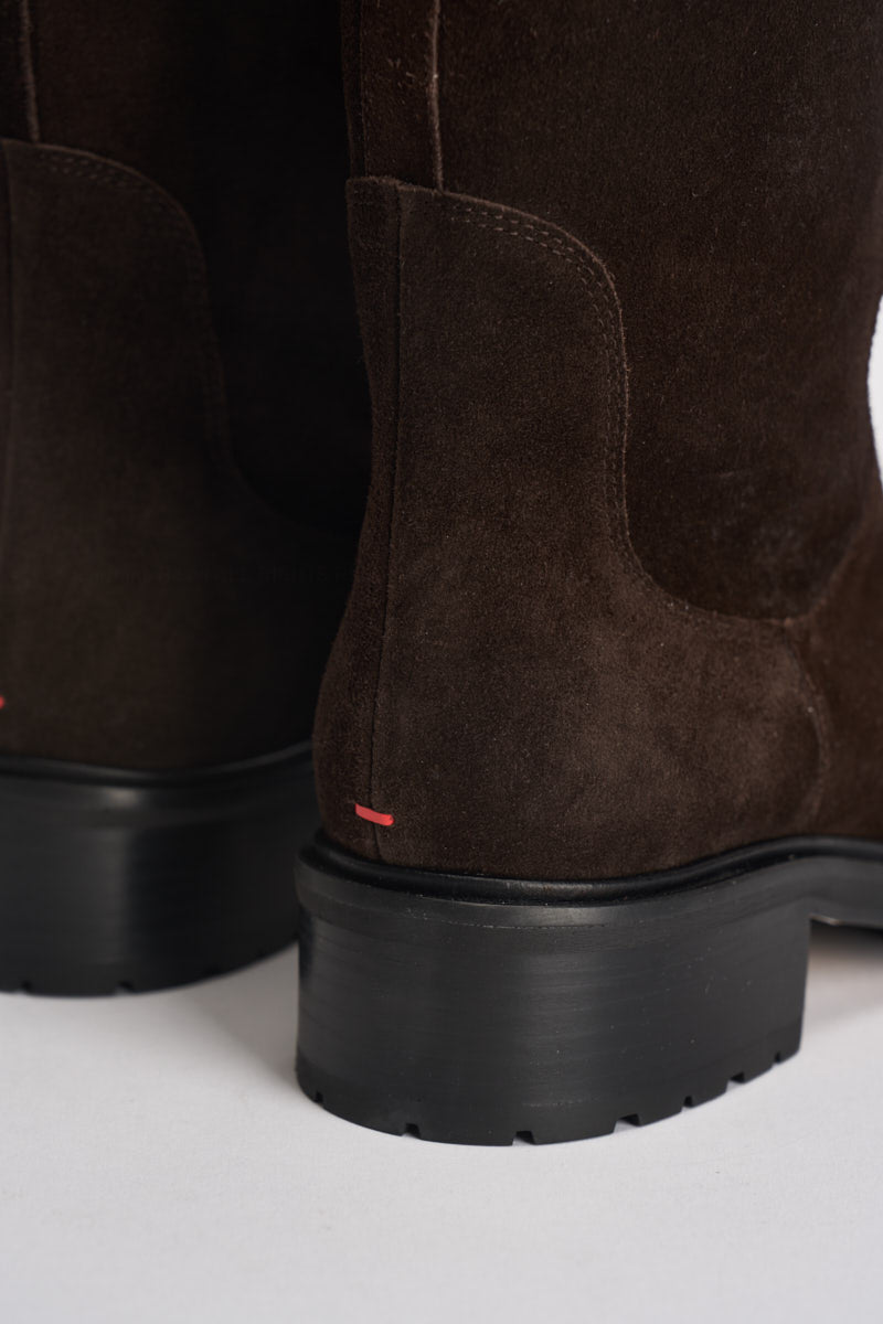 Stivali donna Henry Cow in suede marrone scuro KB0241003003 MOKA AEYDE 