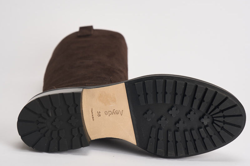 Stivali donna Henry Cow in suede marrone scuro KB0241003003 MOKA AEYDE 