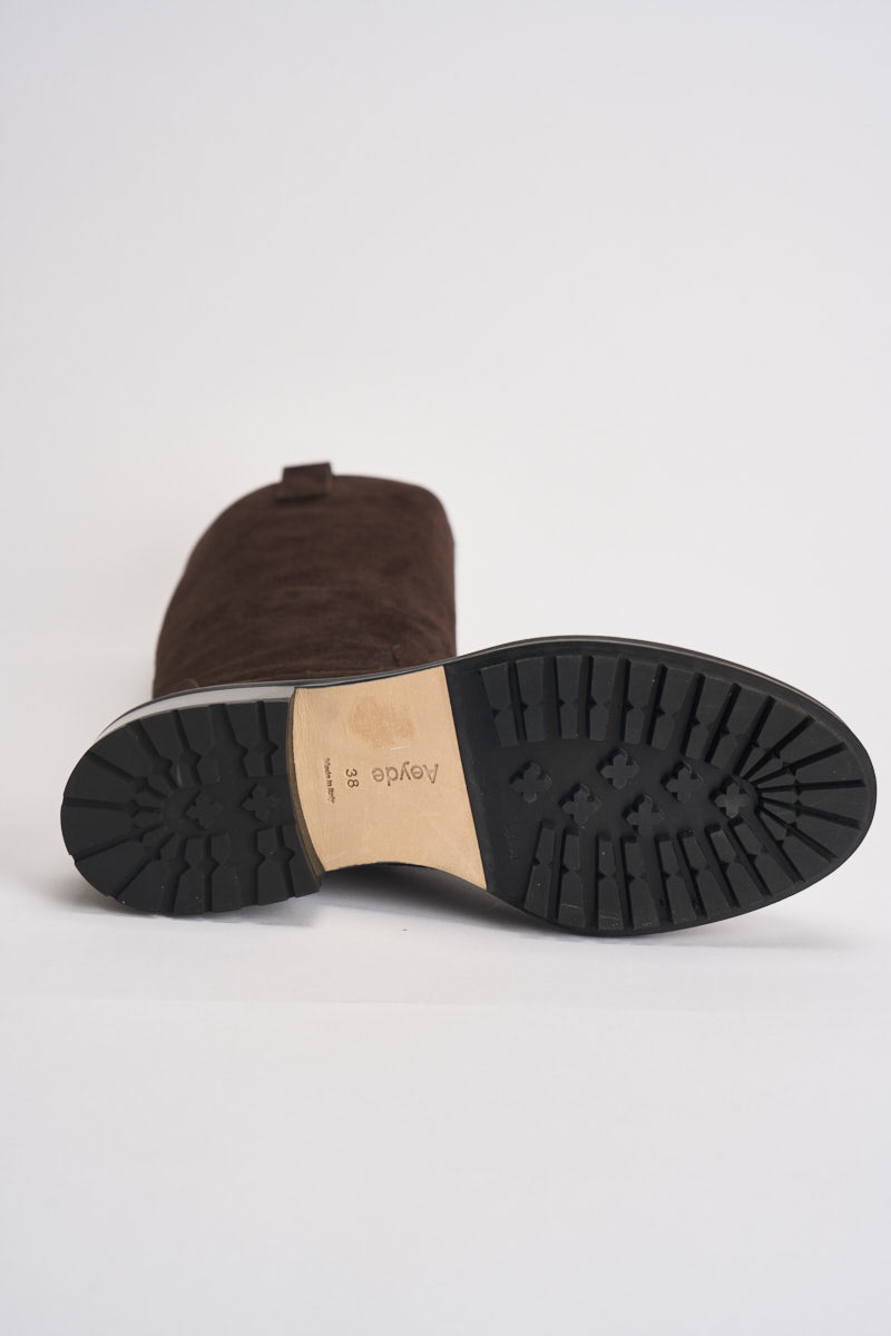Stivali donna Henry Cow in suede marrone scuro KB0241003003 MOKA AEYDE 