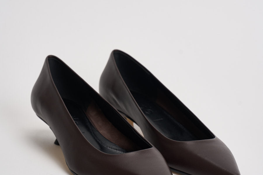 Décolleté donna Cari nappa leather marrone PU0667001003 MOKA AEYDE 