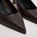 Décolleté donna Cari nappa leather marrone PU0667001003 MOKA AEYDE 