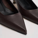 Décolleté donna Cari nappa leather marrone PU0667001003 MOKA AEYDE 