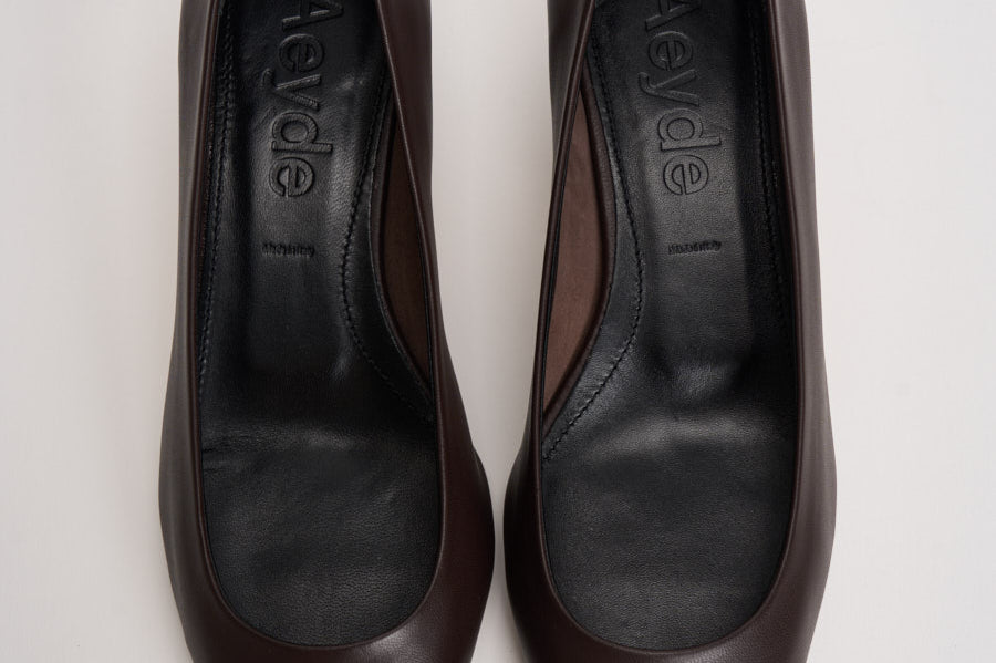 Décolleté donna Cari nappa leather marrone PU0667001003 MOKA AEYDE 