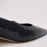 Décolleté donna Cari Mini in pelle animalier nera PU0667073030 MOSS AEYDE 