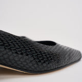 Décolleté donna Cari Mini in pelle animalier nera PU0667073030 MOSS AEYDE 