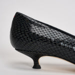 Décolleté donna Cari Mini in pelle animalier nera PU0667073030 MOSS AEYDE 