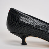 Décolleté donna Cari Mini in pelle animalier nera PU0667073030 MOSS AEYDE 