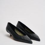 Décolleté donna Cari Mini in pelle animalier nera PU0667073030 MOSS AEYDE 