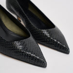 Décolleté donna Cari Mini in pelle animalier nera PU0667073030 MOSS AEYDE 