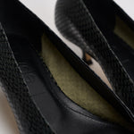Décolleté donna Cari Mini in pelle animalier nera PU0667073030 MOSS AEYDE 
