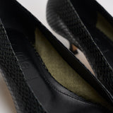 Décolleté donna Cari Mini in pelle animalier nera PU0667073030 MOSS AEYDE 