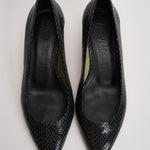 Décolleté donna Cari Mini in pelle animalier nera PU0667073030 MOSS AEYDE 