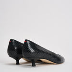 Décolleté donna Cari Mini in pelle animalier nera PU0667073030 MOSS AEYDE 
