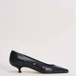 Décolleté donna Cari Mini in pelle animalier nera PU0667073030 MOSS AEYDE 