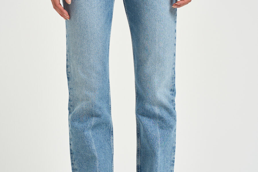 Jeans donna gamba dritta blu chiaro A140 1371 AGOLDE 