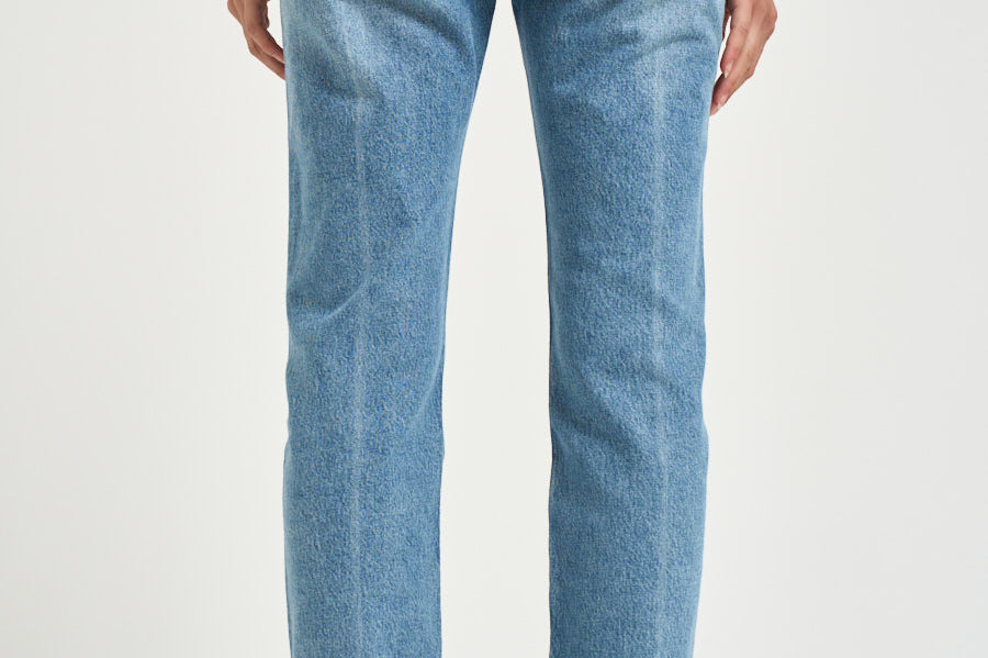 Jeans donna gamba dritta blu chiaro A140 1371 AGOLDE 