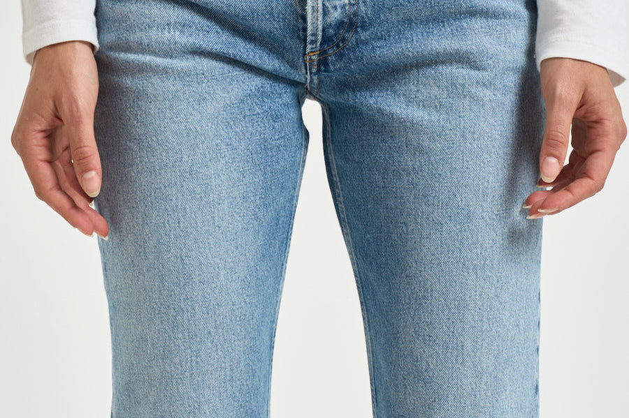 Jeans donna gamba dritta blu chiaro A140 1371 AGOLDE 
