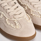 Sneakers donna crochet crema S100823 01 ALOHAS 