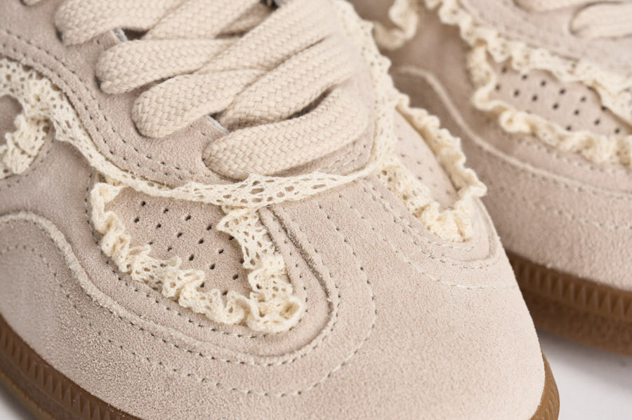Sneakers donna crochet crema S100823 01 ALOHAS 