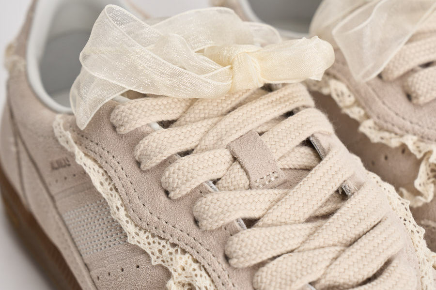Sneakers donna crochet crema S100823 01 ALOHAS 