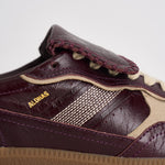 Sneakers donna stile vintage in pelle bordeaux e S100829 05 ALOHAS 