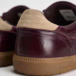 Sneakers donna stile vintage in pelle bordeaux e S100829 05 ALOHAS 