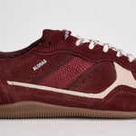 Sneakers donna in suede bordeaux e panna S101114 11 ALOHAS 