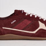 Sneakers donna in suede bordeaux e panna S101114 11 ALOHAS 