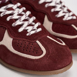 Sneakers donna in suede bordeaux e panna S101114 11 ALOHAS 