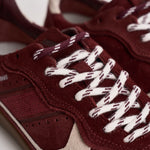 Sneakers donna in suede bordeaux e panna S101114 11 ALOHAS 