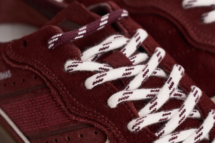 Sneakers donna in suede bordeaux e panna S101114 11 ALOHAS 