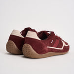 Sneakers donna in suede bordeaux e panna S101114 11 ALOHAS 