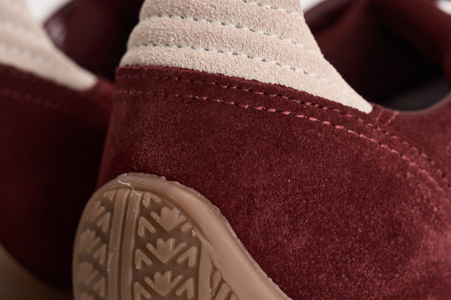 Sneakers donna in suede bordeaux e panna S101114 11 ALOHAS 