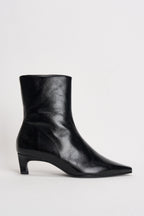 Stivaletti donna in pelle lucida neri S101164 01 ALOHAS 